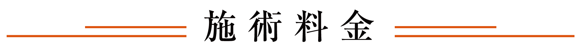 施術料金